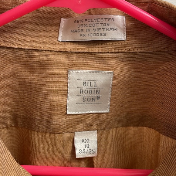 Tan Long Sleeve Button Down - Picture 2 of 3